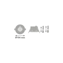 Ledvance LED Nöd Spot Vit 1W 200lm - 757 Kallvit