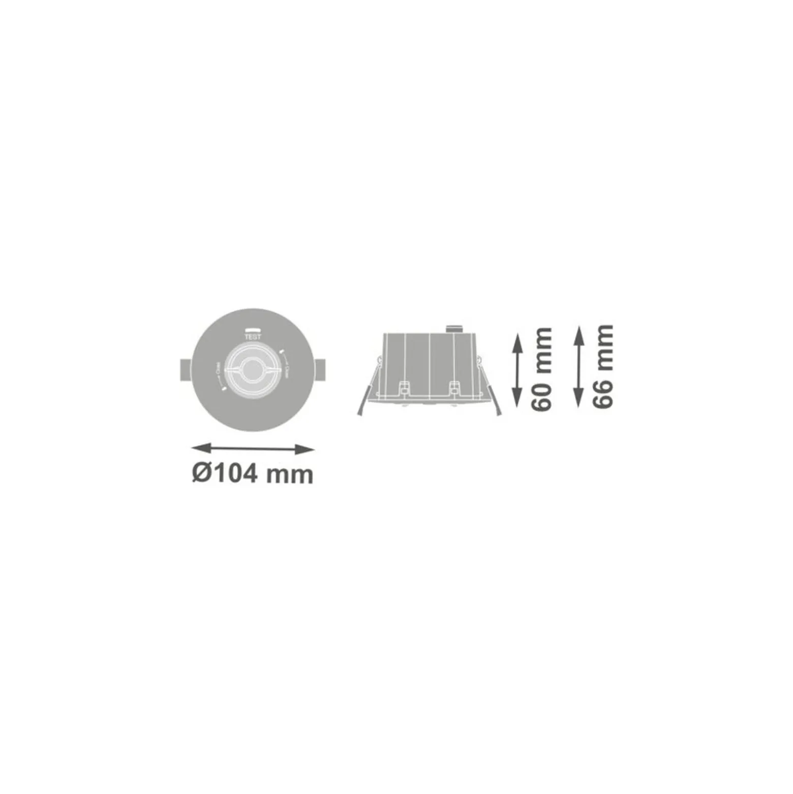 Ledvance LED Nöd Spot Vit 1W 200lm - 757 Kallvit