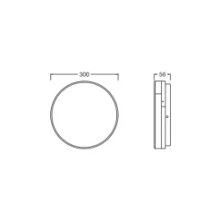 Ledvance LED Plafond Surface Disc Vit 21W 2520lm - 830-840 CCT | IP20 - Rörelse- och Ljussensor