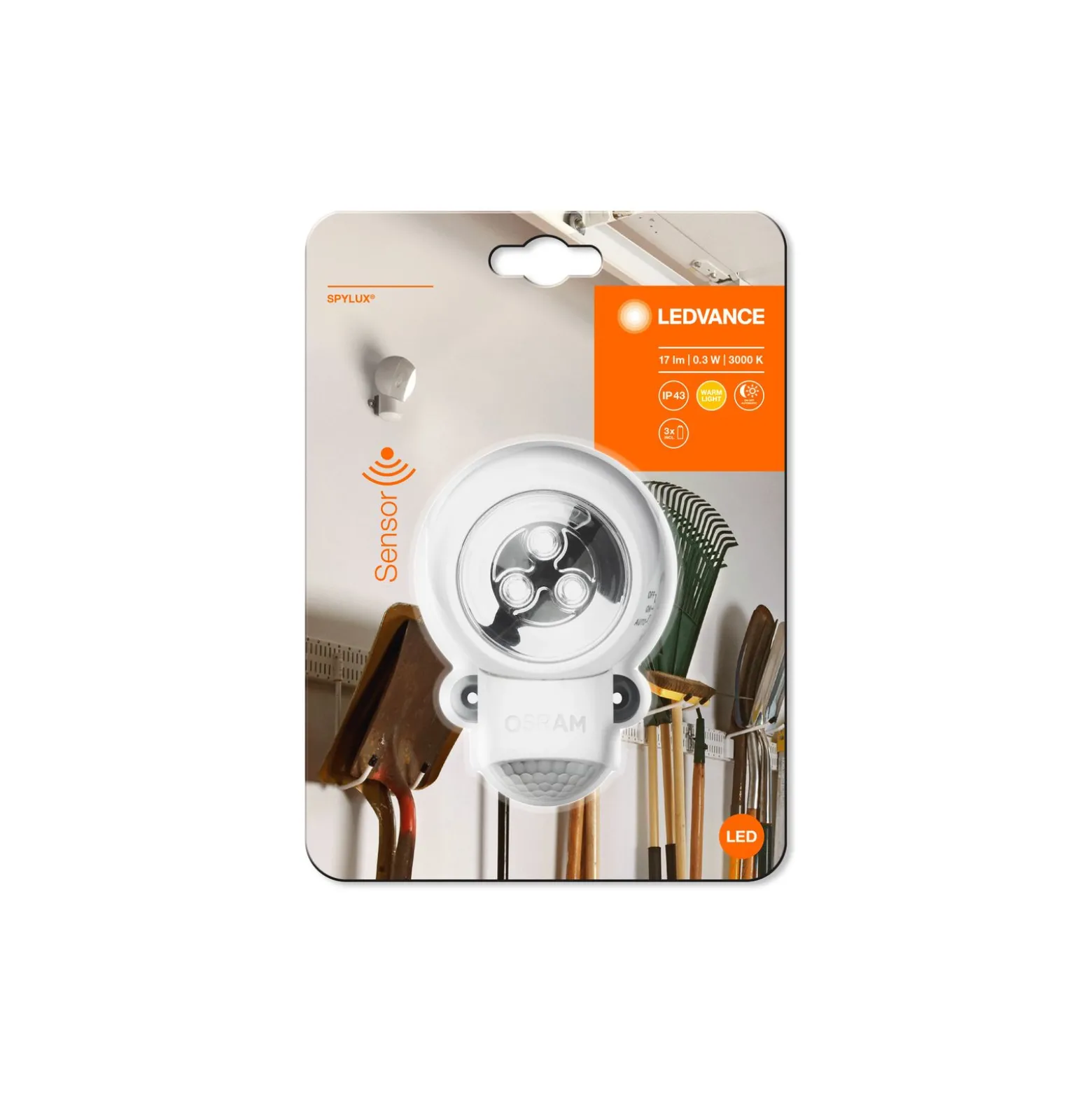 Ledvance LED Spylux Vit 0.23W - 830 Batteridriven
