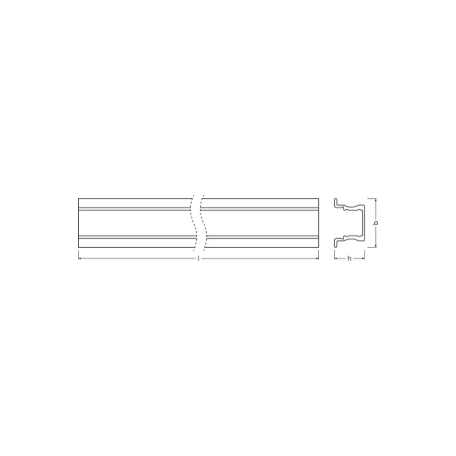 Ledvance LED-ljusslingor Profil Medium U-formad Wing 23x15.5 200CM