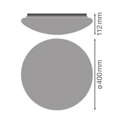 Ledvance Surface Cirkulär cover 400mm Vit