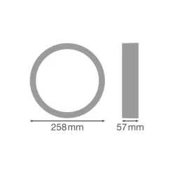 Ledvance Surface Plafond Ring 250 Vit