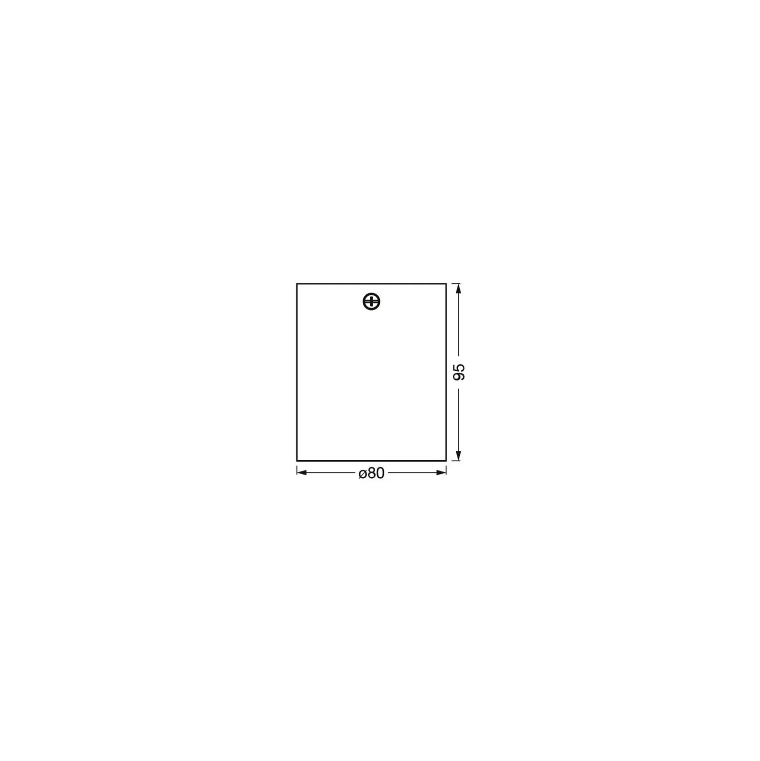 Ledvance Surface Spot Fyrkant Vit| 80mmx80mm - Passande För GU10