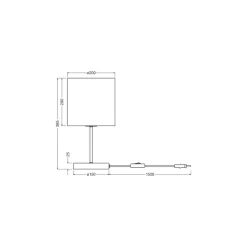 Ledvance Bordslampa Decor Cylinder Brun | Passande för 1x E27