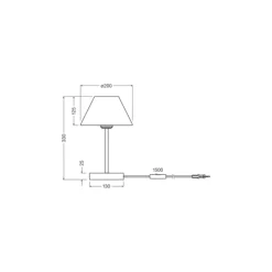 Ledvance Bordslampa Decor Rotting Brun | Passande för 1x E27