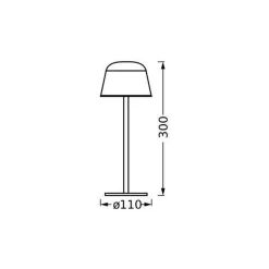 Ledvance Bordslampa Endura Stil Grå 2W 200lm - 827-865 CCT | Dimbar - med USB