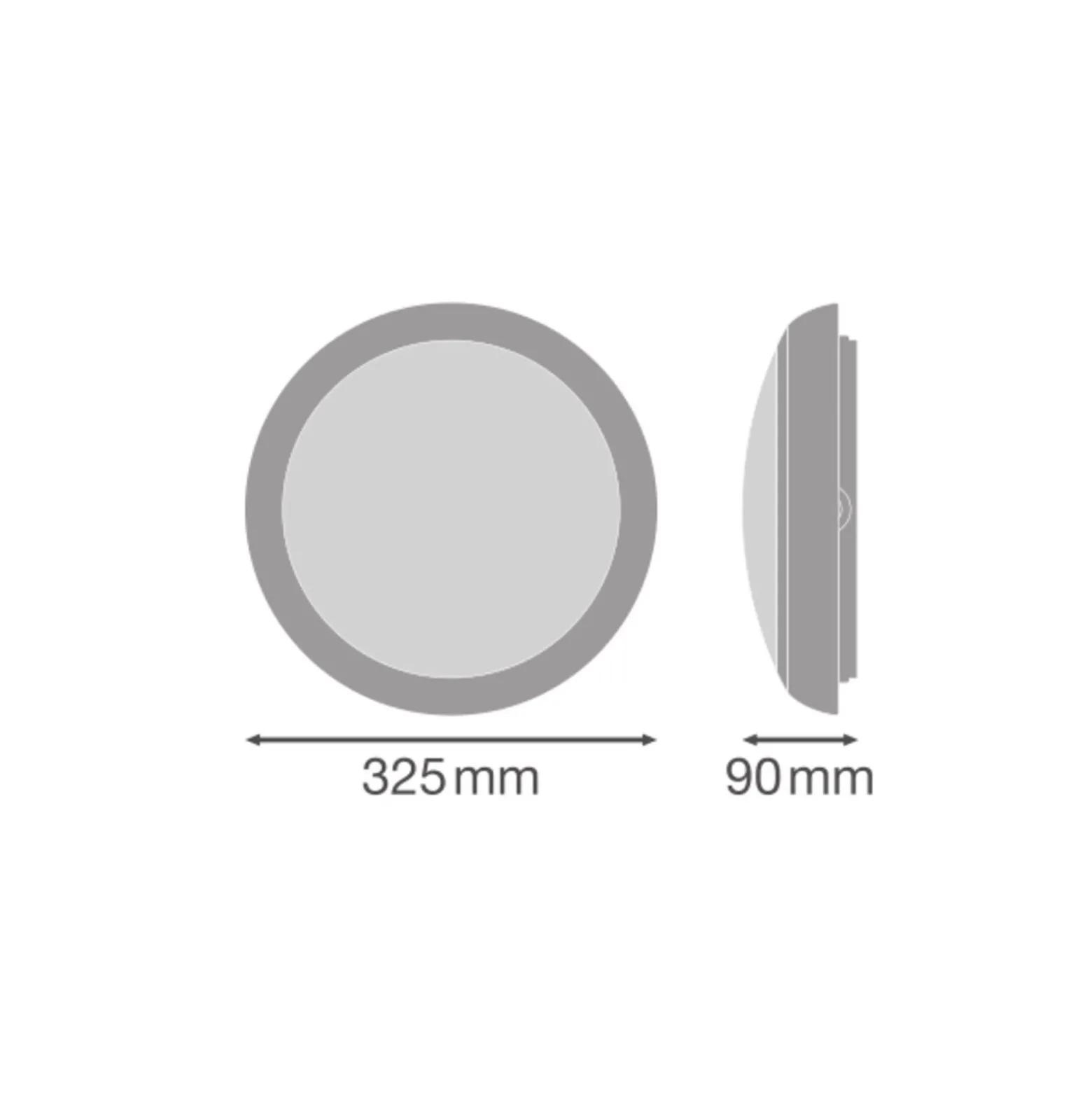 Ledvance Bulkhead Combo Runda PC Vit 16W 1920lm - 857 Kallvit | IP65