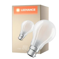 Ledvance Classic LED B22d Päron Filament Matt 11W 1521lm - 940 Kallvit | Bästa Färgåtergivning - Dimbar - Ersättare 100W