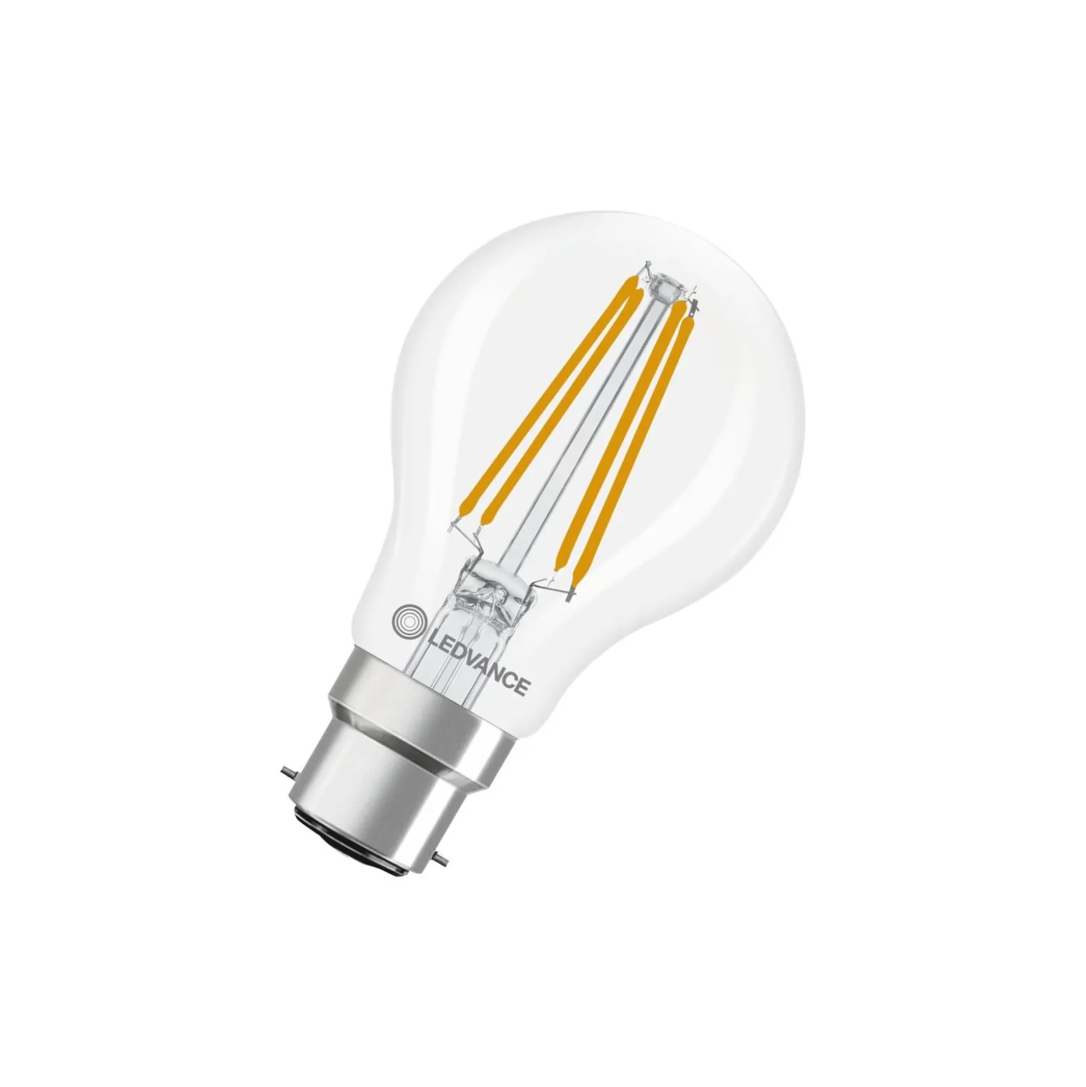 Ledvance Classic LED B22 Päron Filament Klar 5.9W 806lm - 827 Extra Varm Vit | Dimbar - Ersättare 60W