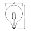 Ledvance Classic LED E27 Globe Filament Klar 4W 470lm - 827 Extra Varm Vit | Ersättare 40W