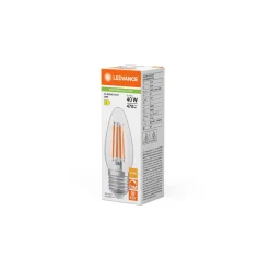 Ledvance Classic LED E27 Kronljus Filament Klar 3.4W 470lm - 827 Extra Varm Vit | Dimbar - Ersättare 40W