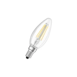 Ledvance Classic LED E14 Kronljus Filament Klar 4.2W 470lm - 927 Extra Varm Vit | Bästa färgåtergivning - Dimbar - Ersättare 40W