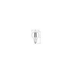 Ledvance Classic LED E14 Päron Filament Klar 4.2W 470lm - 927 Extra Varm Vit | Bästa färgåtergivning - Dimbar - Ersättare 40W