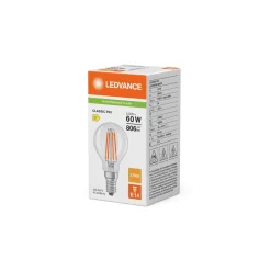 Ledvance Classic LED E14 Päron Filament Klar 5.9W 806lm - 827 Extra Varm Vit | Ersättare 60W