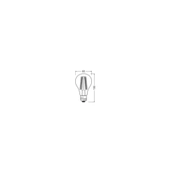 Ledvance Classic LED E27 Päron Filament Klar 4.9W 470lm - 827 Extra Varm Vit | Ersättare 40W