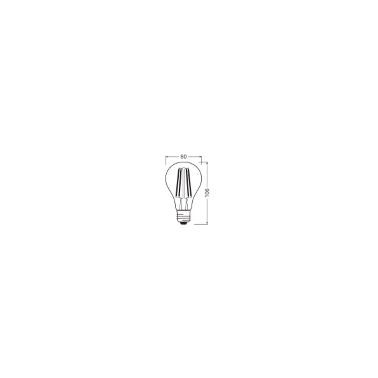 Ledvance Classic LED E27 Päron Filament Klar 4.9W 470lm - 827 Extra Varm Vit | Ersättare 40W