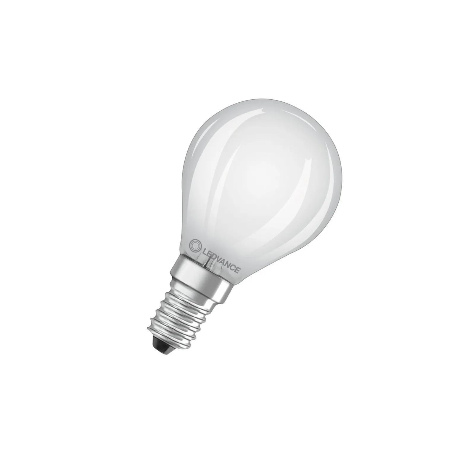 Ledvance Classic LED E14 Päron Filament Matt 3.4W 470lm - 940 Cool white | Bästa färgåtergivning - Dimbar - Ersättare 40W