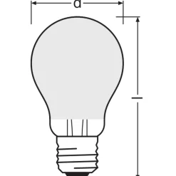 Ledvance Classic LED E27 Päron Filament Matt 11W 1521lm - 827 Extra Varm Vit | Dimbar - Ersättare 100W