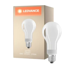 Ledvance Classic LED E27 Päron Filament Matt 18W 2452lm - 827 Extra Varm Vit | Dimbar - Ersättare 150W