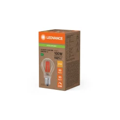 Ledvance Classic LED E27 Päron Filament Klar 7.2W 1521lm - 827 Extra Varm Vit | Dimbar - Ersättare 100W