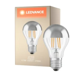 Ledvance Classic LED E27 Päron Filament Mirror 6.5W 650lm - 827 Extra Varm Vit | Ersättare 50W