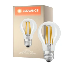 Ledvance Classic LED E27 Päron Filament Klar 5.9W 806lm - 840 Kallvit| Ersättare 60W