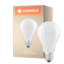 Ledvance Classic LED E27 Päron Filament Matt 17W 2452lm - 840 Kallvit | Ersättare 150W