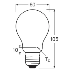 Ledvance Classic LED E27 Päron Filament Matt 7.5W 1055lm - 840 Kallvit | Dimbar - Ersättare 75W