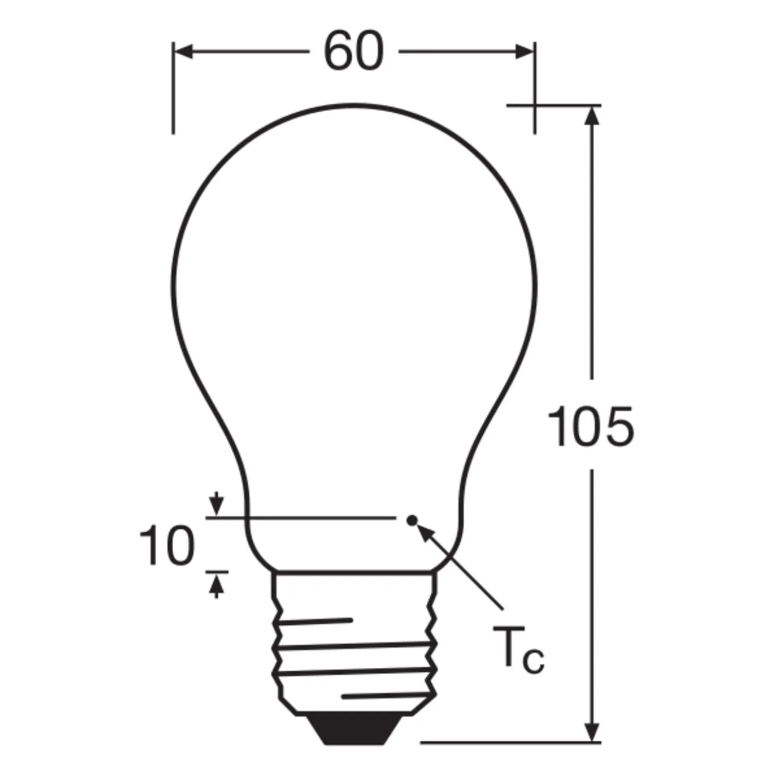 Ledvance Classic LED E27 Päron Filament Matt 7.5W 1055lm - 840 Kallvit | Dimbar - Ersättare 75W