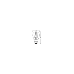 Ledvance Classic LED E27 Päron Filament Klar 4.2W 470lm - 927 Extra Varm Vit | Bästa färgåtergivning - Dimbar - Ersättare 40W