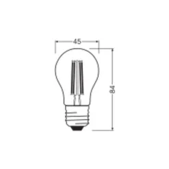 Ledvance Classic LED E27 Päron Filament Klar 5.9W 806lm - 827 Extra Varm Vit | Ersättare 60W