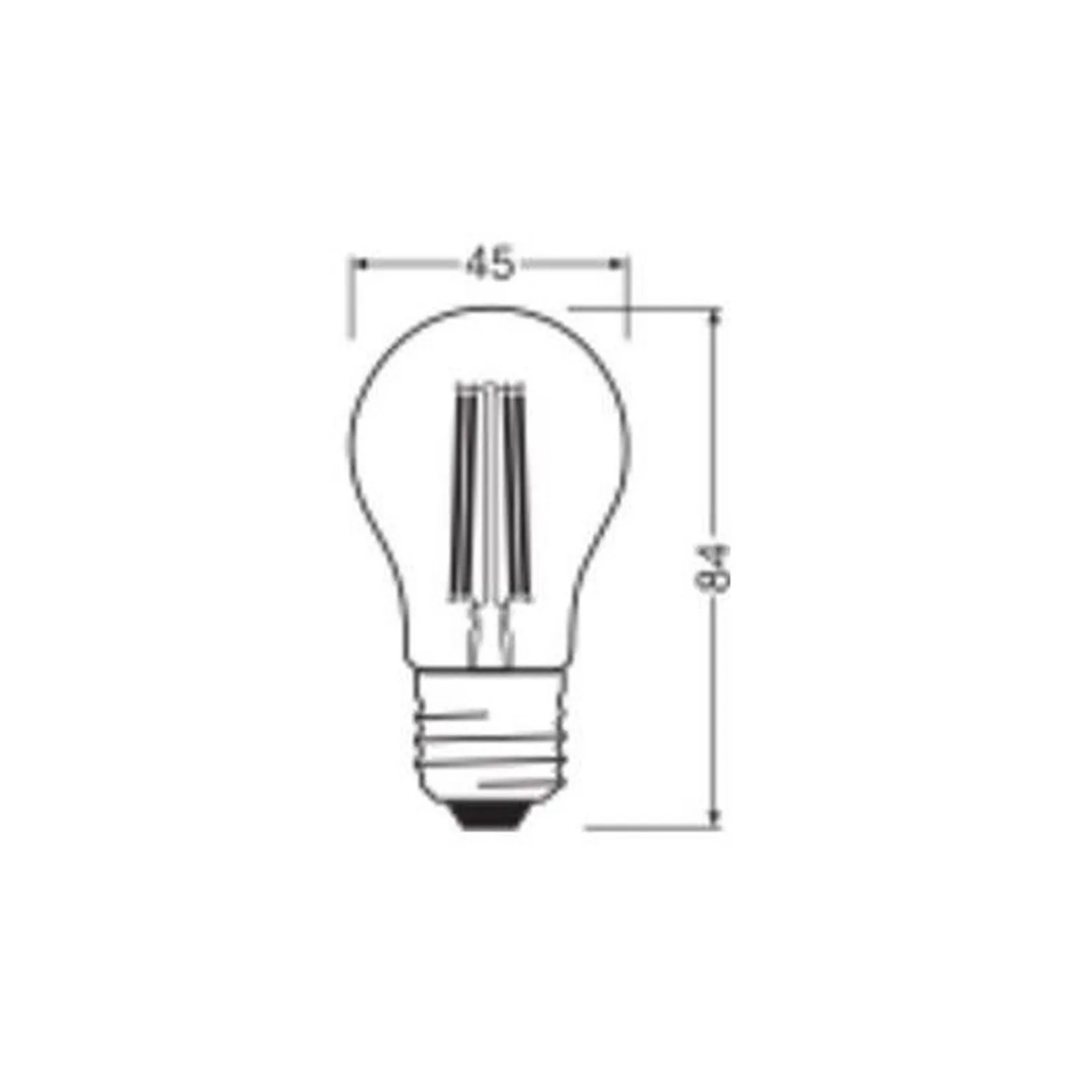 Ledvance Classic LED E27 Päron Filament Klar 5.9W 806lm - 827 Extra Varm Vit | Ersättare 60W