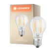 Ledvance Classic LED E27 Päron Filament Klar 7.5W 1055lm - 827 Extra Varm Vit | Ersättare 75W