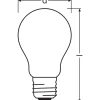 Ledvance Classic LED E27 Päron Filament Matt 4.8W 470lm - 827 Extra Varm Vit | Dimbar - Ersättare 40W