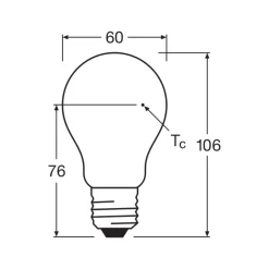 Ledvance Classic LED E27 Päron Filament Matt 7W 806lm - 840 Kallvit | Dimbar - Ersättare 60W