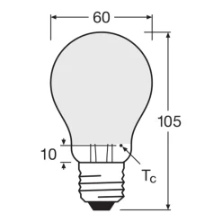 Ledvance Classic LED E27 Päron Filament Matt 6.5W 806lm - 840 Kallvit | Ersättare 60W