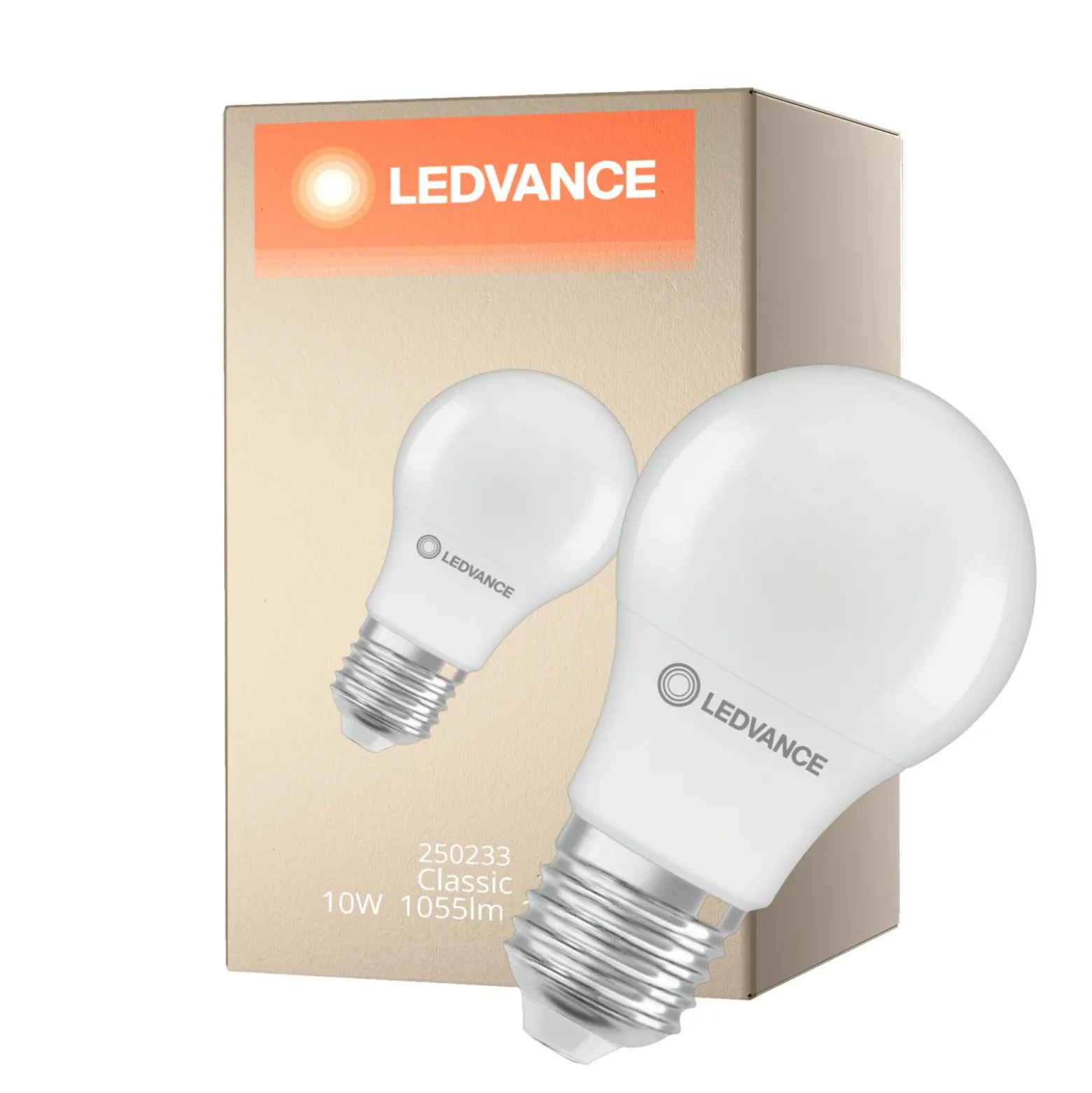 Ledvance Classic LED E27 Päron Matt 10W 1055lm - 827 Extra Varm Vit | Ersättare 75W