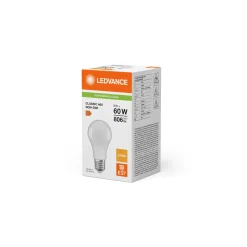 Ledvance Classic LED E27 Päron Matt 8.5W 806lm - 827 Extra Varm Vit | Ersättare 60W