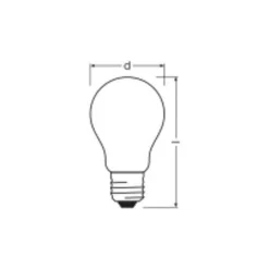 Ledvance Classic LED E27 Päron Matt 11.6W 2452lm - 827 Extra Varm Vit | Ersättare 150W
