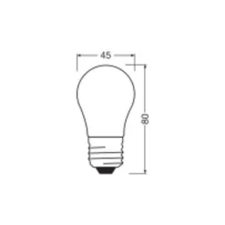 Ledvance Classic LED E27 Päron Matt 3.4W 470lm - 827 Extra Varm Vit | Dimbar - Ersättare 40W