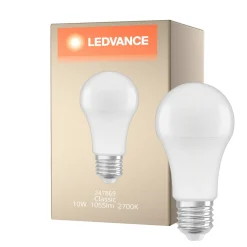 Ledvance Classic LED E27 Päron Matt 10W 1055lm - 827 Extra Varm Vit | Ersättare 75W