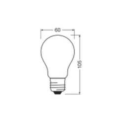 Ledvance Classic LED E27 Päron Matt 3.4W 470lm - 827 Extra Varm Vit | Ersättare 40W