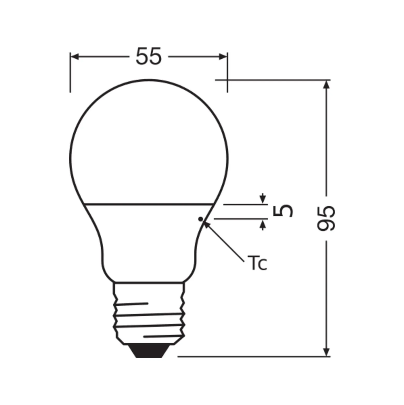 Ledvance Classic LED E27 Päron Matt 4.9W 470lm - 827 Extra Varm Vit | Ersättare 40W