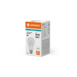 Ledvance Classic LED E27 Päron Matt 8.5W 806lm - 840 Kallvit | Ersättare 60W