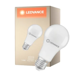 Ledvance Classic LED E27 Päron Matt 14W 1521lm - 840 Kallvit | Ersättare 100W