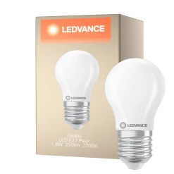 Ledvance Classic LED E27 Päron Matt 1.8W 250lm - 827 Extra Varm Vit | Dimbar - Ersättare 25W