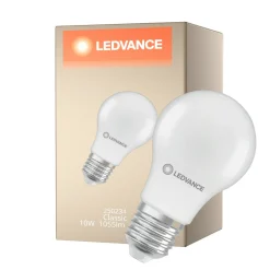 Ledvance Classic LED E27 Päron Matt 10W 1055lm - 840 Kallvit | Ersättare 75W