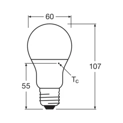 Ledvance Classic LED E27 Päron Matt 8.5W 806lm - 827 Extra Varm Vit | Ersättare 60W - Återvunnet