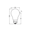 Ledvance Classic LED E27 Päron Matt 7.2W 1521lm - 840 Kallvit| Ersättare 100W